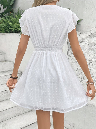 Jinte™ | Zomerse A-lijn Jurk met Gehaakte Details