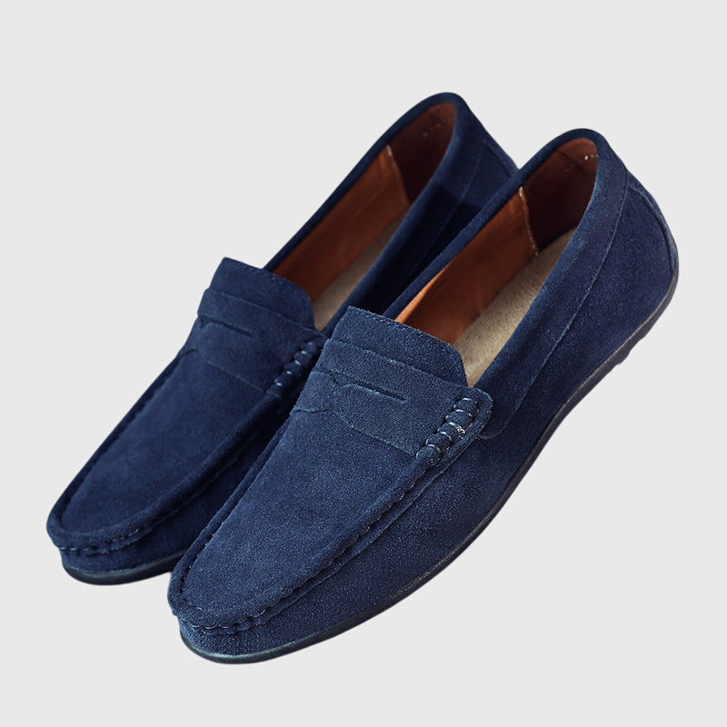 CATHY – SUÈDE PENNY LOAFERS