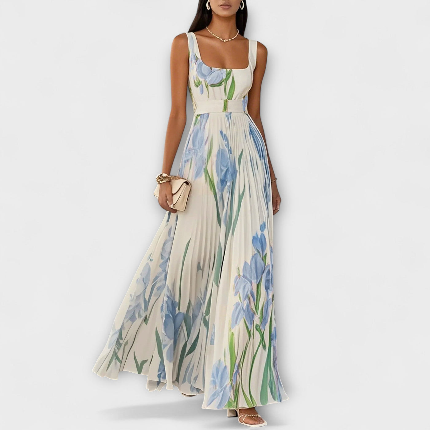 SOFIA – BLOEMEN ELEGANTIE MAXI JURK
