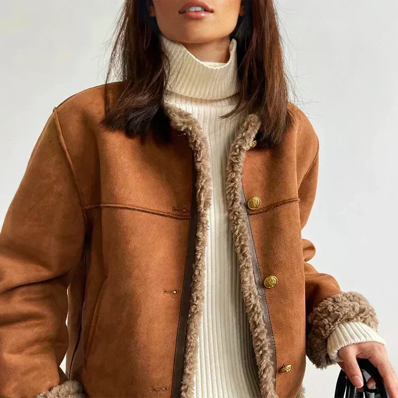 ADDISON – CHIQUE IMITATIE SHEARLING JAS
