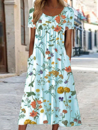 LORENA – FLORALE A-LINE JURK