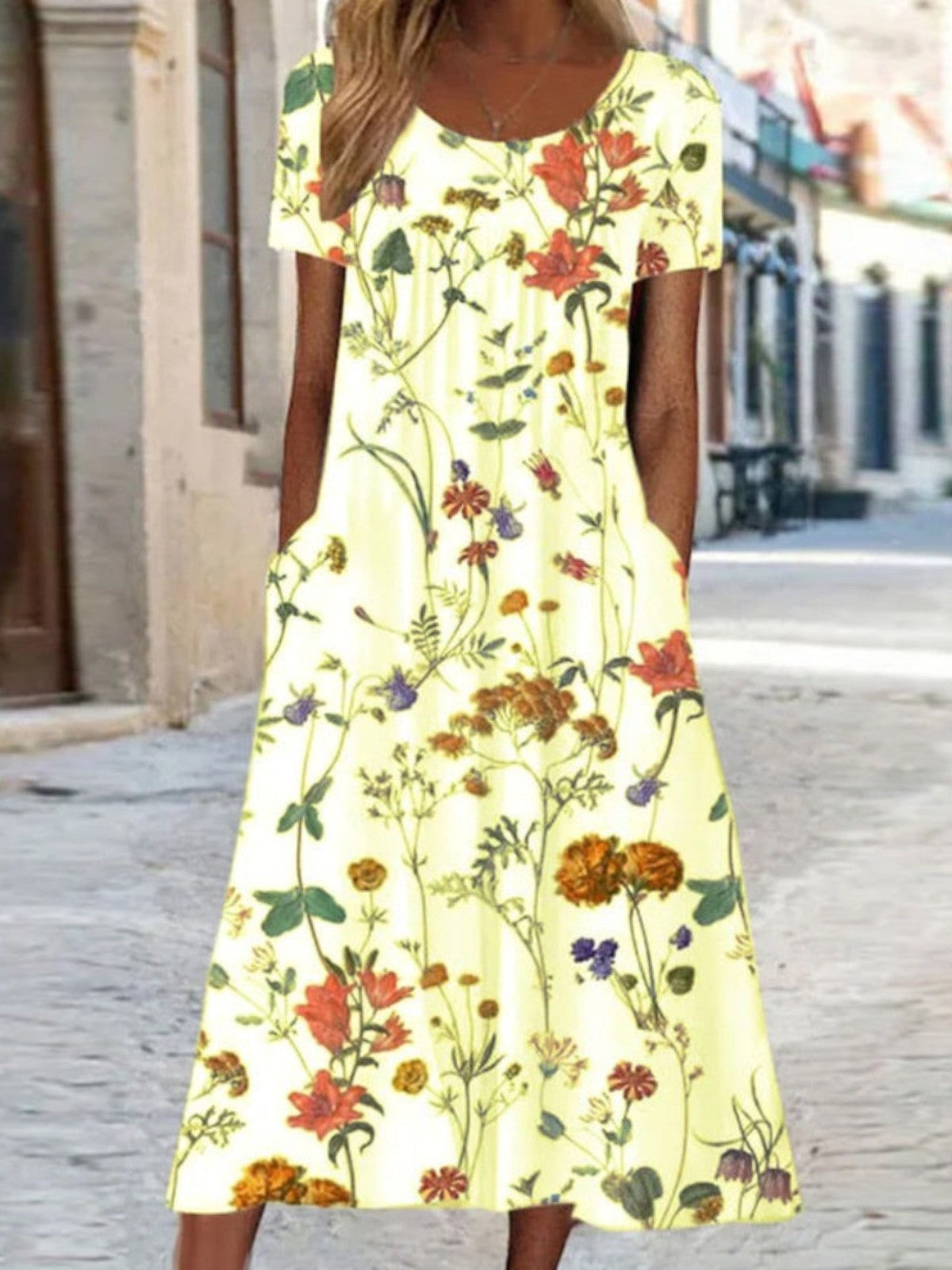 LORENA – FLORALE A-LINE JURK