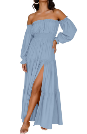 KENDRA – ROMANTISCHE OFF-SHOULDER MAXI JURK