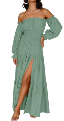KENDRA – ROMANTISCHE OFF-SHOULDER MAXI JURK