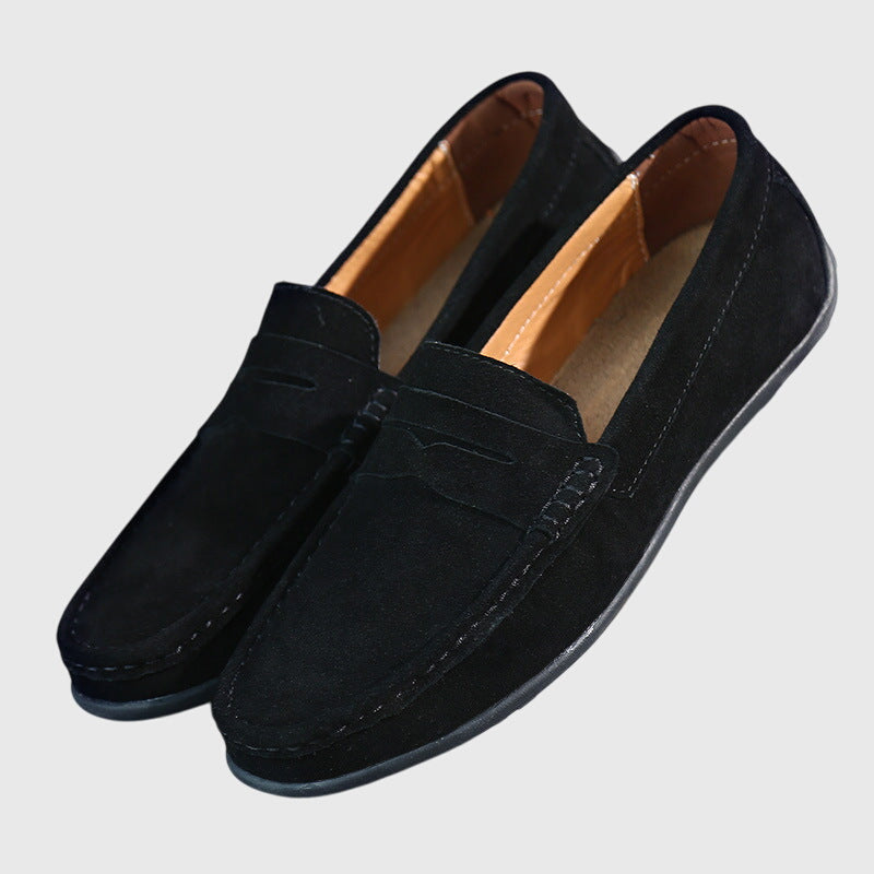 CATHY – SUÈDE PENNY LOAFERS