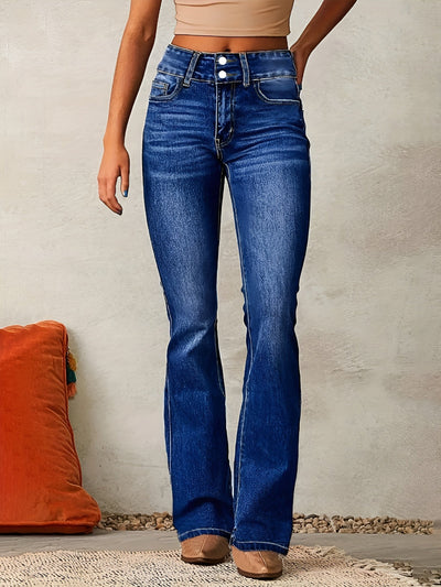 Idil™ | High Waist Flared Jeans met hoge taille