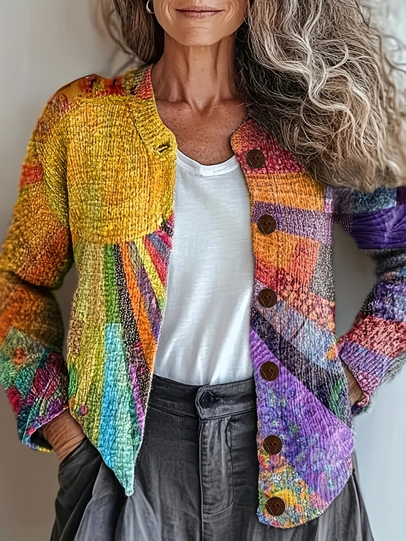 ZOE - AMBACHTELIJKE PATCHWORK-VEST