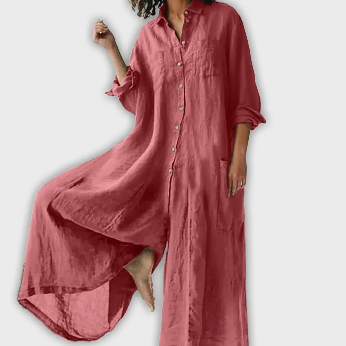 ISABELLA – OVERSIZED OVERHEMD JUMPSUIT