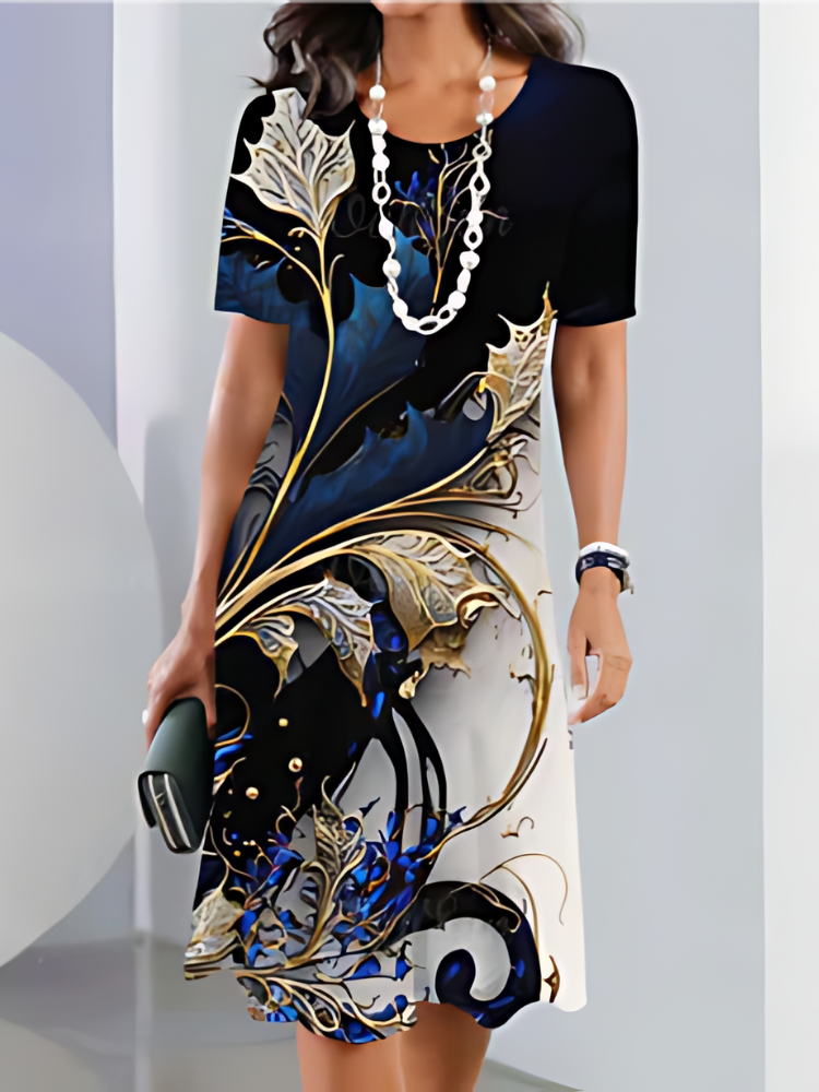 ISABELLA – KUNSTZINNIGE JURK MET KONINKLIJKE BLOEMENPRINT