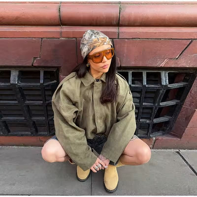 Noraly™ | Suéde Bomberjacket