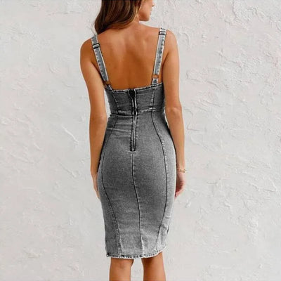 Elianni™ | Strakke Denim Camisole Jurk