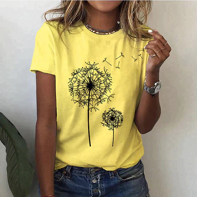 Carina™ | Zachte Dandelion T-shirt